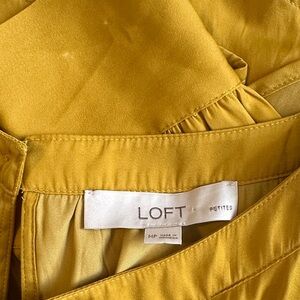 LOFT Petite Golden Yellow Blouse